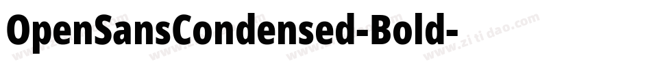 OpenSansCondensed-Bold字体转换