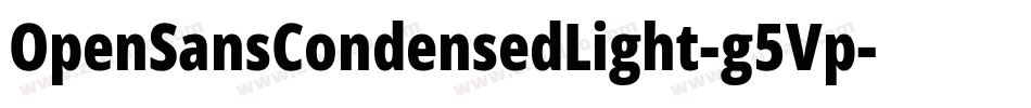 OpenSansCondensedLight-g5Vp字体转换