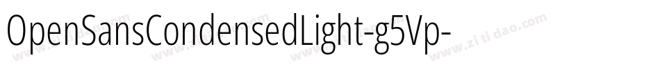 OpenSansCondensedLight-g5Vp字体转换