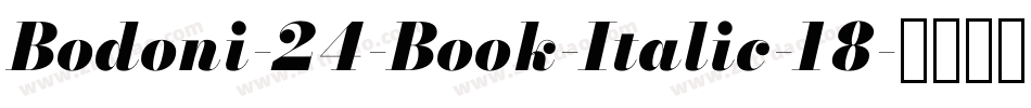 Bodoni-24-Book-Italic-18字体转换