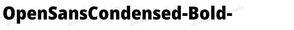 OpenSansCondensed-Bold字体转换