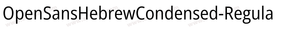 OpenSansHebrewCondensed-Regular字体转换