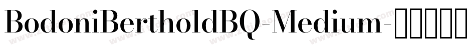 BodoniBertholdBQ-Medium字体转换
