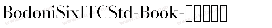 BodoniSixITCStd-Book字体转换