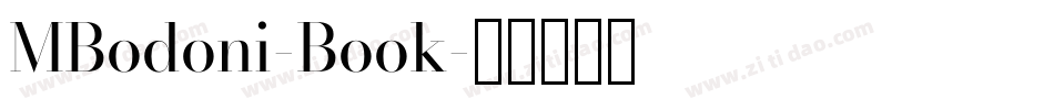 MBodoni-Book字体转换