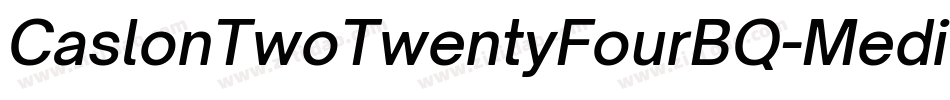 CaslonTwoTwentyFourBQ-MediumItalic字体转换