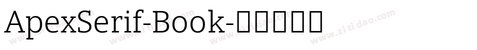 ApexSerif-Book字体转换