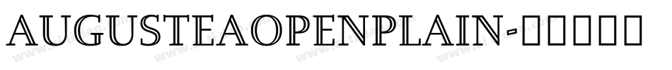 AugusteaOpenPlain字体转换
