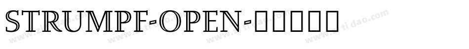 Strumpf-Open字体转换