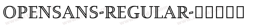 opensans-regular字体转换