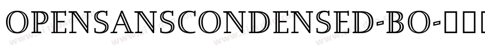 opensanscondensed-bo字体转换