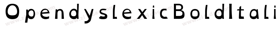 OpendyslexicBoldItalic-ywjGe字体转换