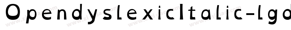 OpendyslexicItalic-lgd50字体转换