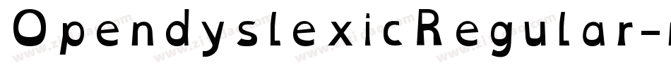OpendyslexicRegular-nRLZ0字体转换