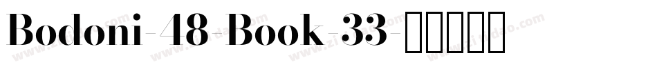 Bodoni-48-Book-33字体转换