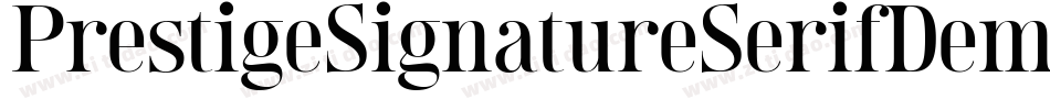 PrestigeSignatureSerifDemo-PYlB字体转换