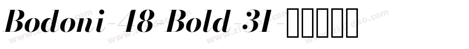 Bodoni-48-Bold-31字体转换