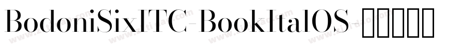 BodoniSixITC-BookItalOS字体转换