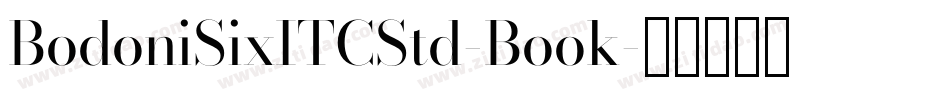 BodoniSixITCStd-Book字体转换