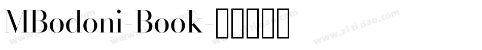 MBodoni-Book字体转换