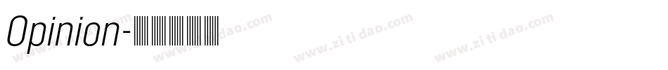 Opinion字体转换