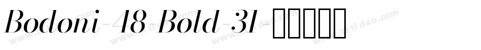 Bodoni-48-Bold-31字体转换