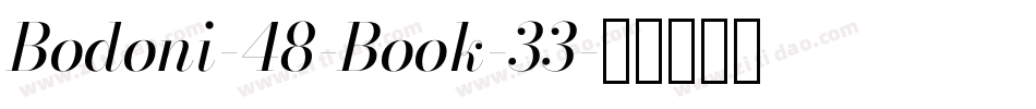 Bodoni-48-Book-33字体转换
