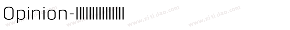 Opinion字体转换