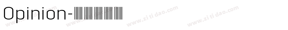 Opinion字体转换