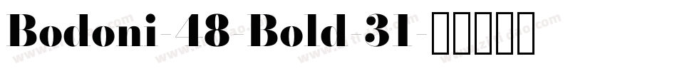Bodoni-48-Bold-31字体转换