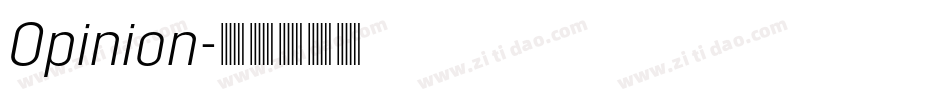 Opinion字体转换