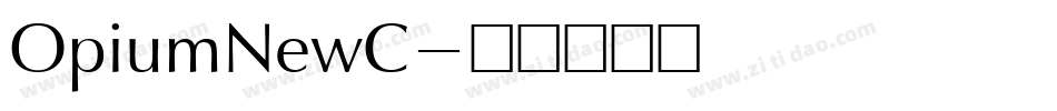 OpiumNewC字体转换