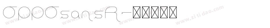 OPPOsansR字体转换