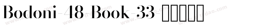Bodoni-48-Book-33字体转换