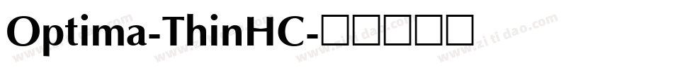 Optima-ThinHC字体转换