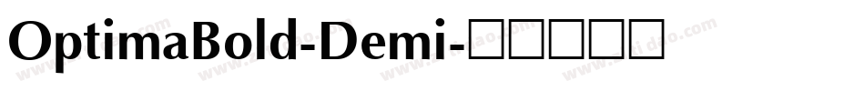 OptimaBold-Demi字体转换