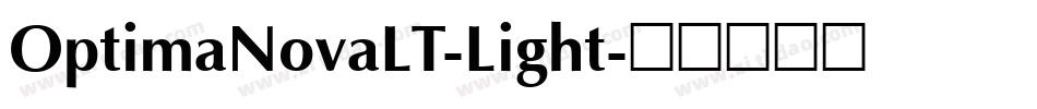 OptimaNovaLT-Light字体转换