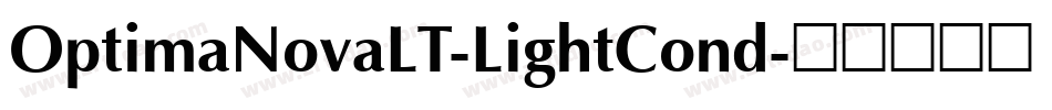 OptimaNovaLT-LightCond字体转换