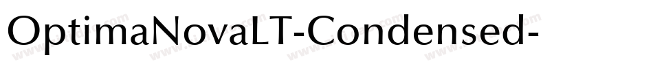 OptimaNovaLT-Condensed字体转换