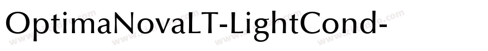 OptimaNovaLT-LightCond字体转换