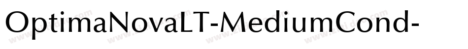 OptimaNovaLT-MediumCond字体转换