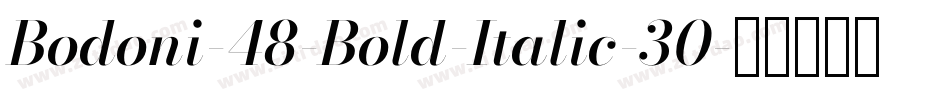 Bodoni-48-Bold-Italic-30字体转换