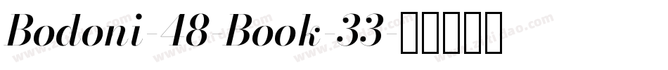 Bodoni-48-Book-33字体转换