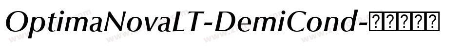 OptimaNovaLT-DemiCond字体转换