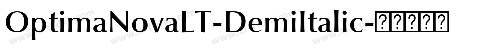 OptimaNovaLT-DemiItalic字体转换