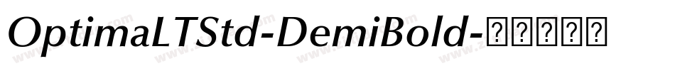 OptimaLTStd-DemiBold字体转换