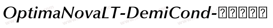 OptimaNovaLT-DemiCond字体转换