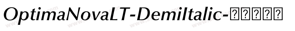 OptimaNovaLT-DemiItalic字体转换