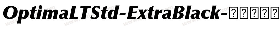 OptimaLTStd-ExtraBlack字体转换