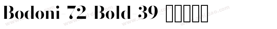 Bodoni-72-Bold-39字体转换
